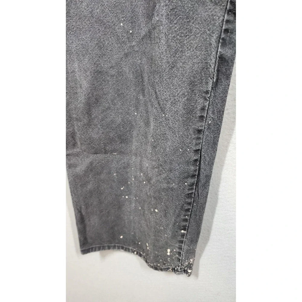 Dickies Jeans Mens 43x28 Black Denim Carpenter Workwear Distressed Grunge Skater